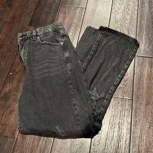 Garage denim black ripped jeans